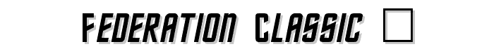 Federation Classic 2 font